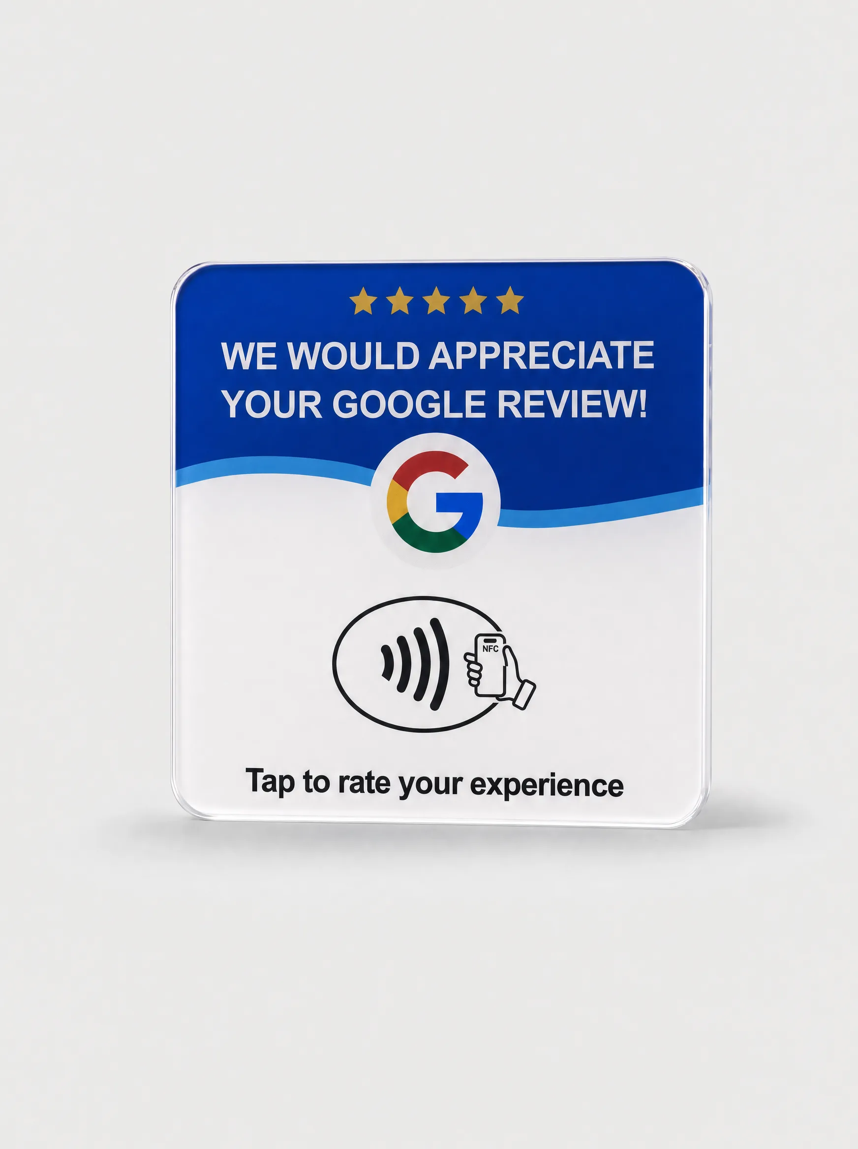 NFC Acrylic Review Plate