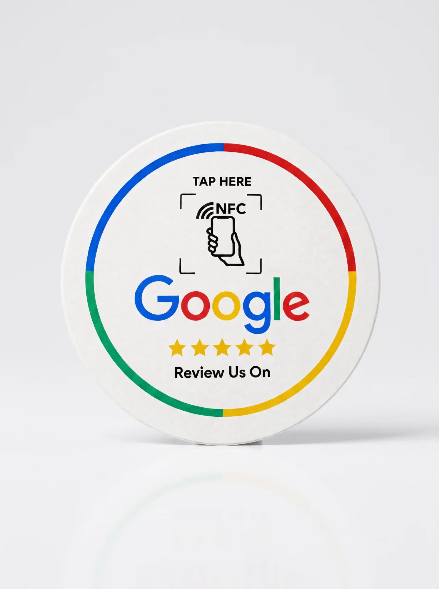 Round Google Review NFC Sticker product visual